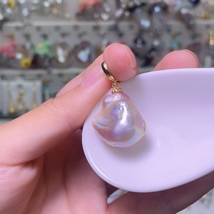颈饰合金淡水珍珠24