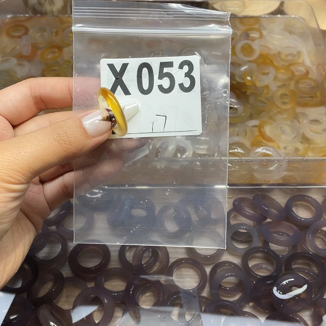 玛瑙/玉髓未镶嵌戒指053