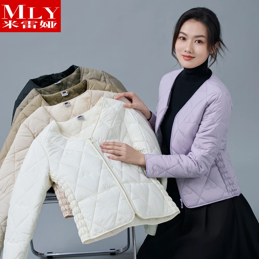 冬季棉服女款爆款2025新款加绒加厚保暖内胆大码时尚防寒棉衣外套