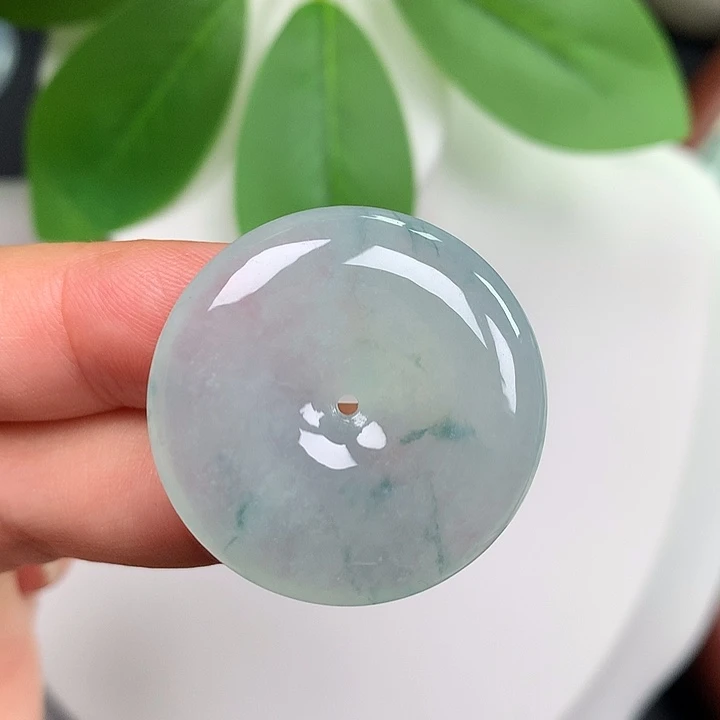 翡翠未镶嵌颈饰平安扣 29x5.6mm