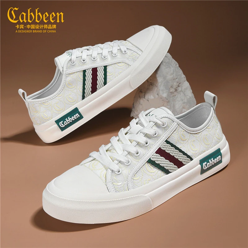 卡宾鞋子男夏季薄款透气帆布鞋新款潮鞋低帮板鞋男式休闲鞋子