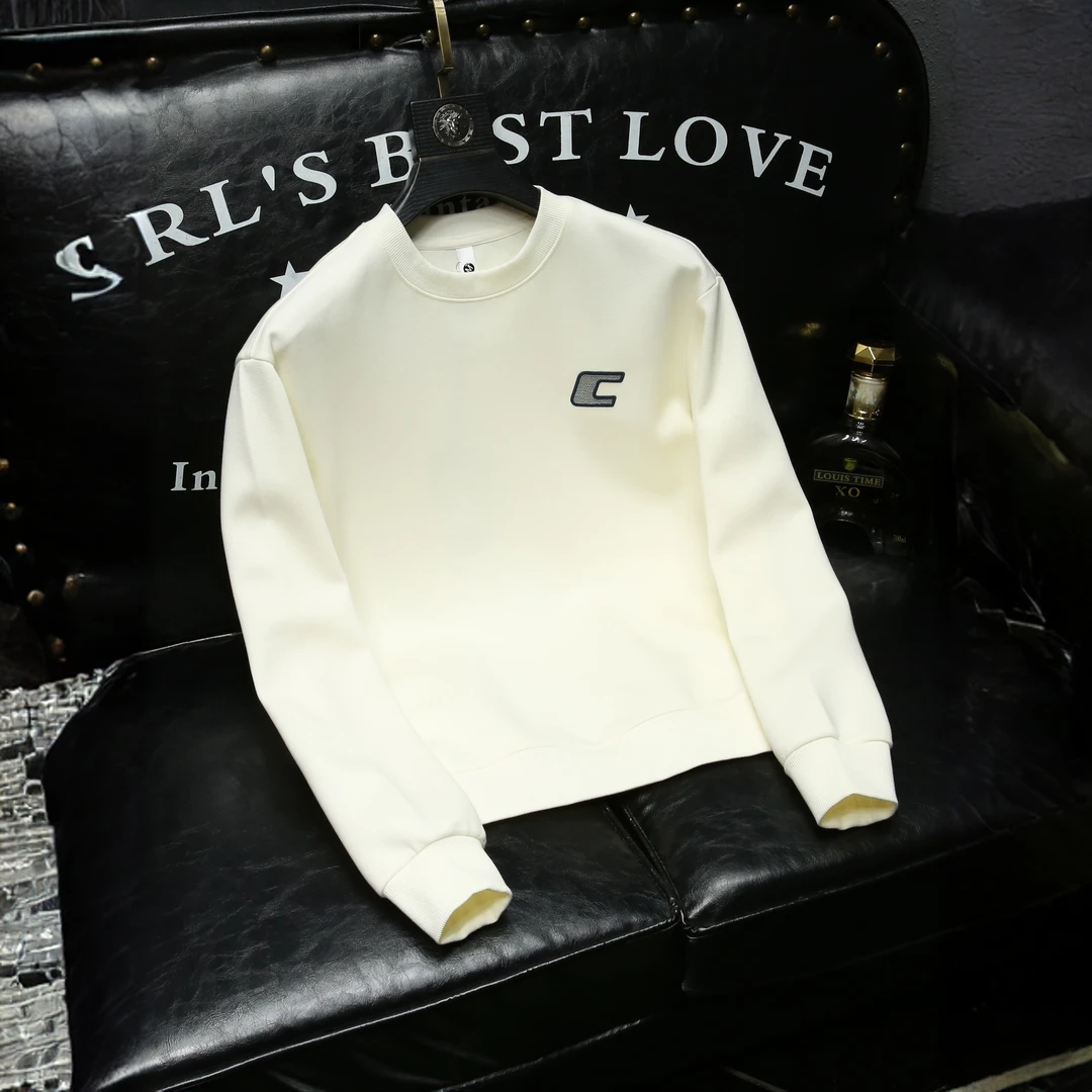 内米霍切欧洲站潮流休闲圆领秋季新款修身男士长袖T恤打底衫卫衣