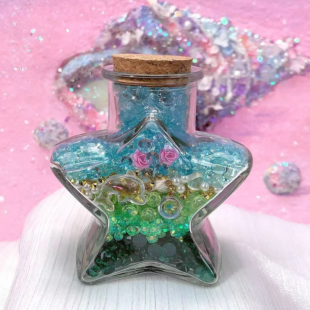 【星星瓶浮力】仙仙亮片啵啵钻钻！美甲配饰！手工DIY配饰！！