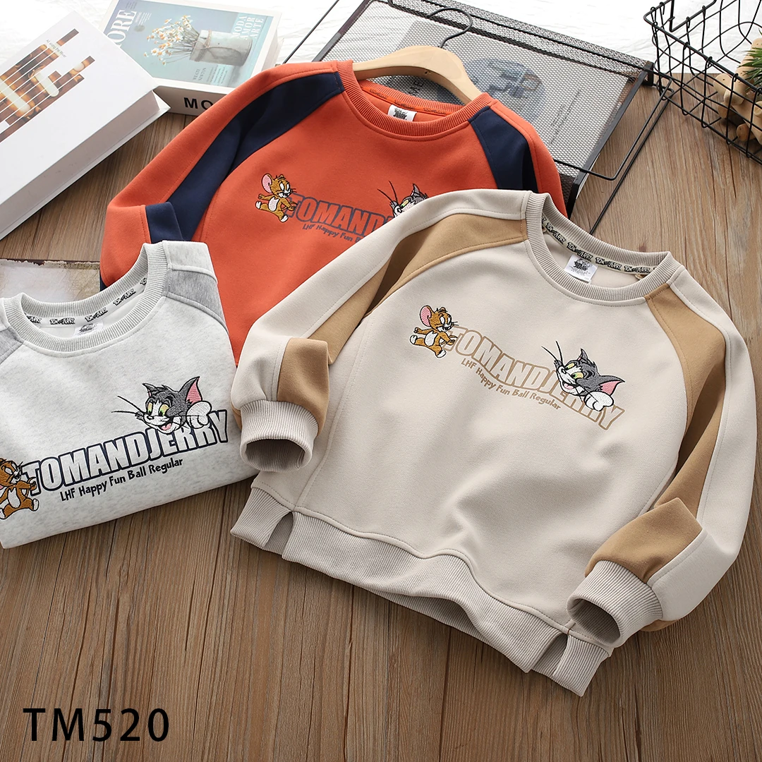 TM520卡通拼接儿童卫衣