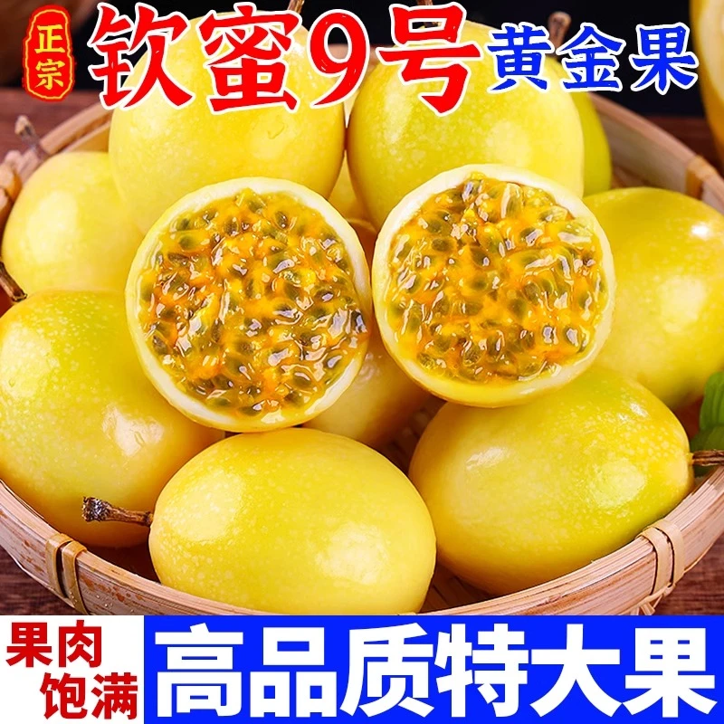 钦蜜9号黄金百香果原产地新鲜现摘香甜饱满多汁送礼营养LZ【裹恋】