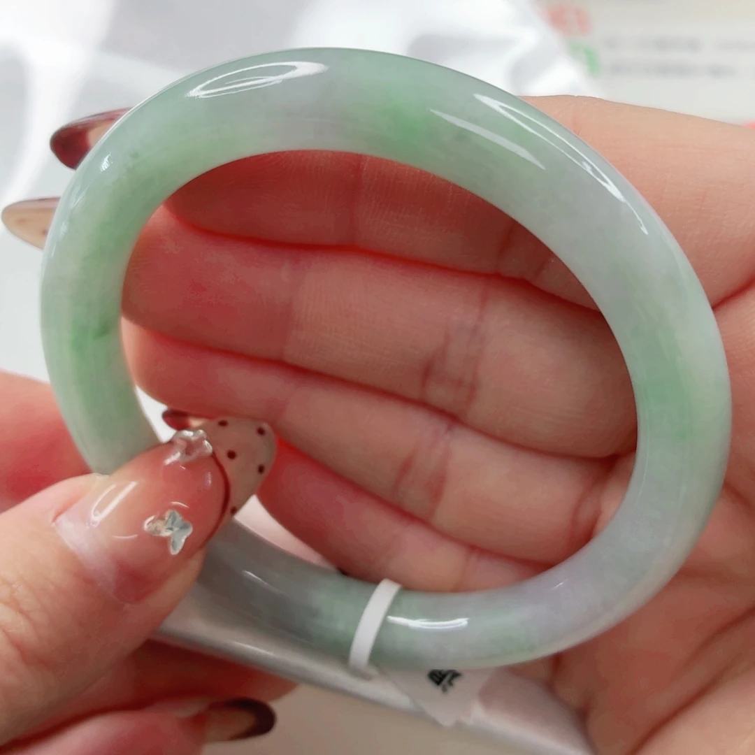 翡翠未镶嵌手镯54.1x278