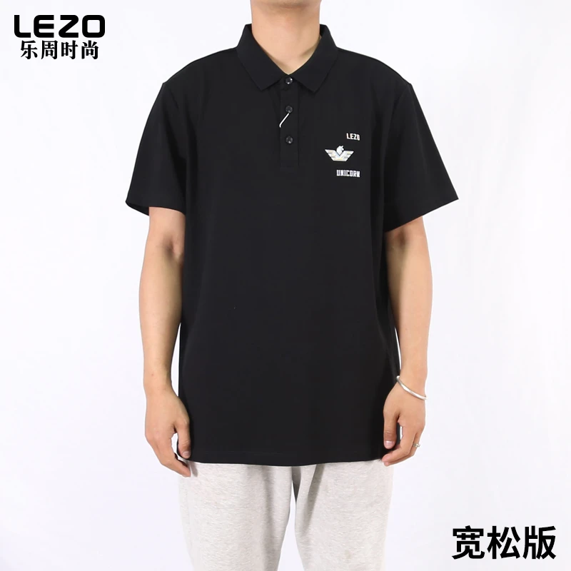 LEZO乐周时尚男装短袖翻领T恤L25235009