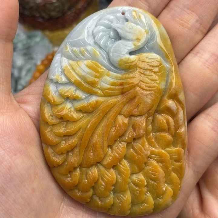 颈饰未镶嵌翡翠吊坠