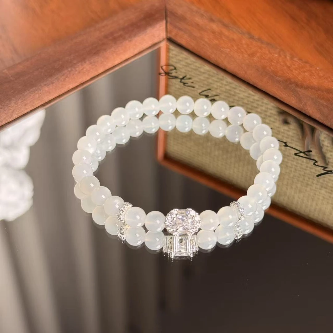 白月光水晶手串手链 颜色微差多样性发其一L99