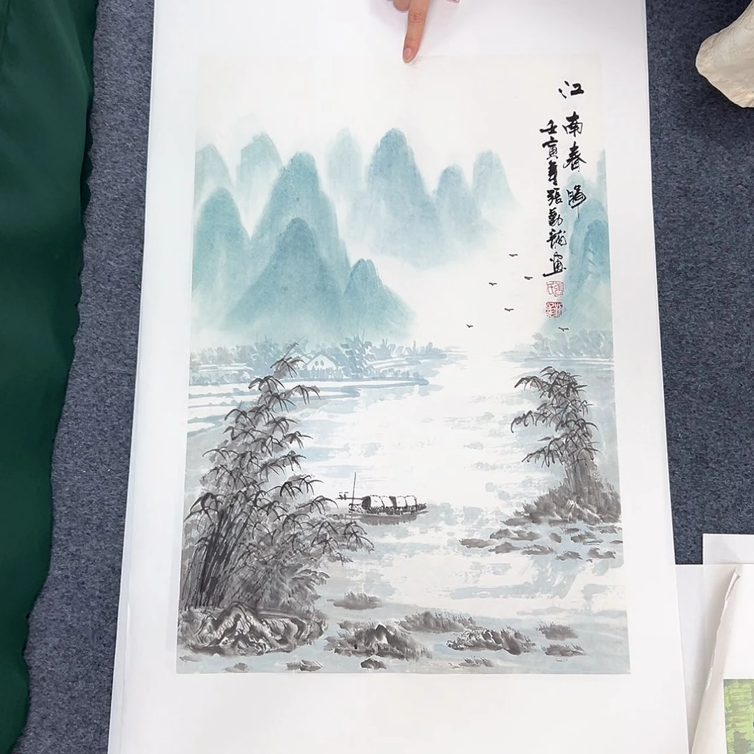 国画宣纸国画纯手绘作品，微瑕，不售后