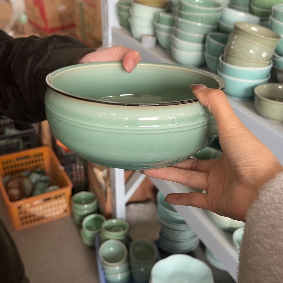 龙泉云间青瓷小米茶器