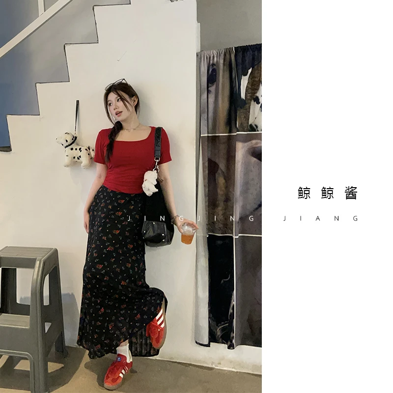 ZOZ鲸鲸酱 【百搭掐腰短t】设计感女装夏款时尚显瘦T恤2024年新款