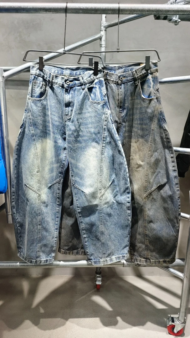 LLC  2865 水洗做旧剪裁牛仔裤   A12  TANG