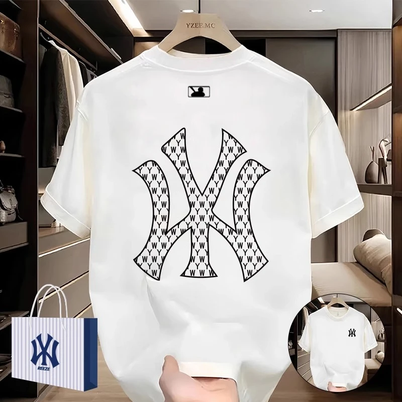 Npkp Couture甄选/美式潮牌洋基队纯棉短袖T恤时尚百搭