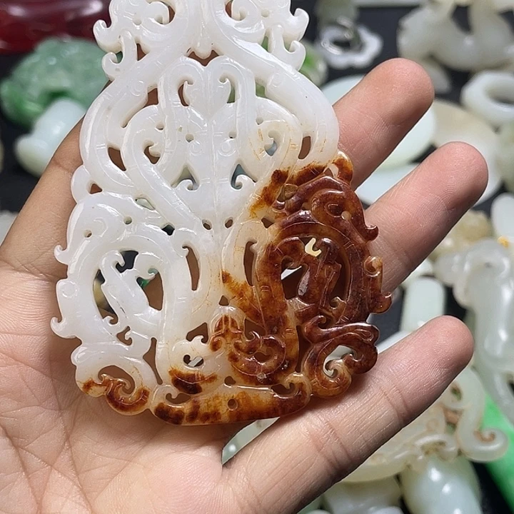 吊坠白玉菩提精美图片