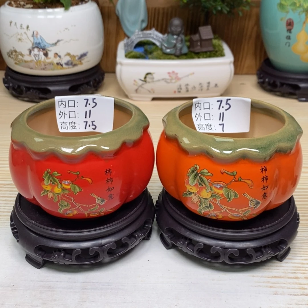 紫砂陶瓷花盆浮力