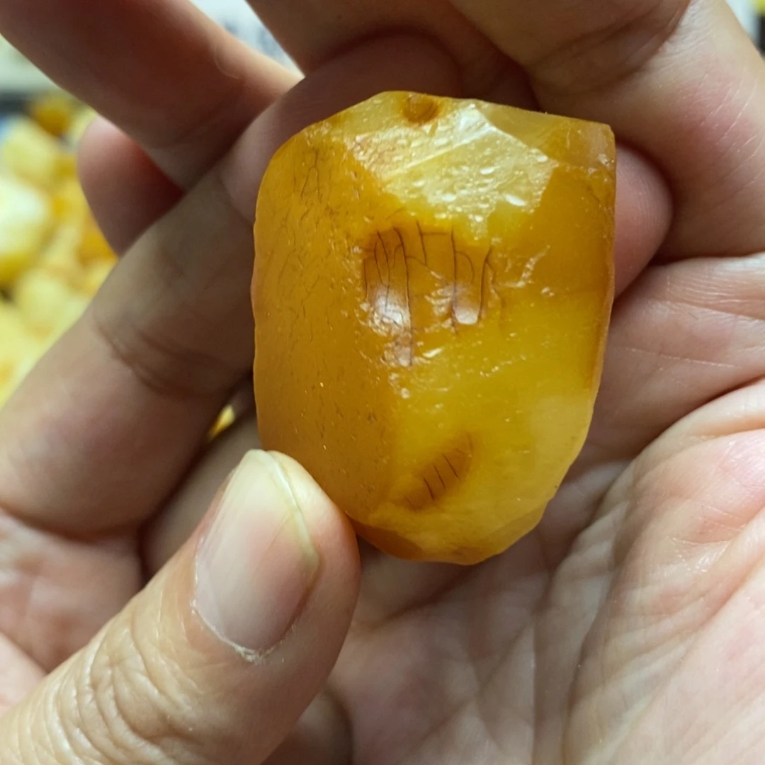 远***哥定制琥珀未镶嵌传世琥珀蜜蜡定制