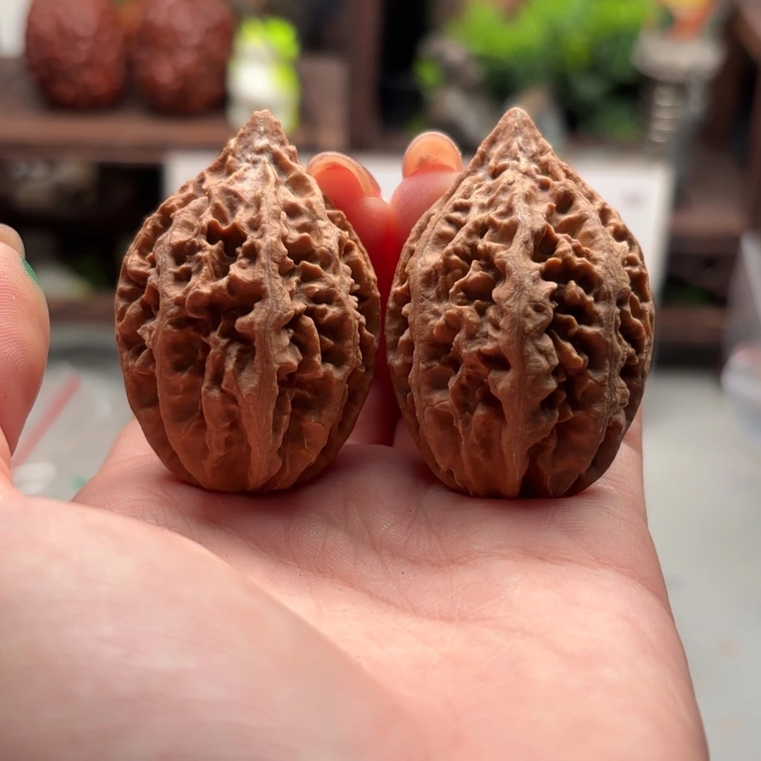 把件文玩核桃小蛙磕80