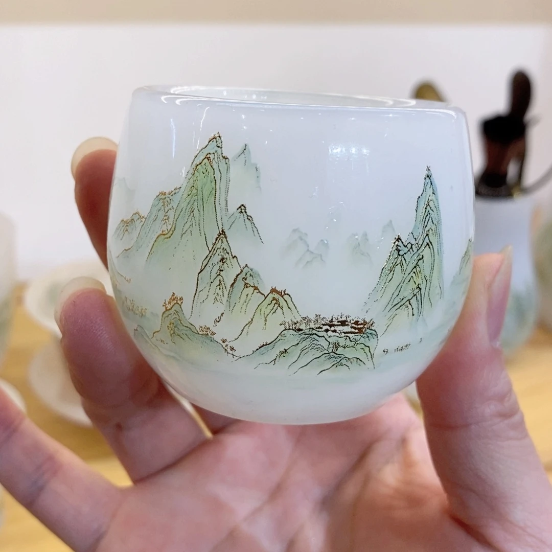 千里江山琉璃主人杯