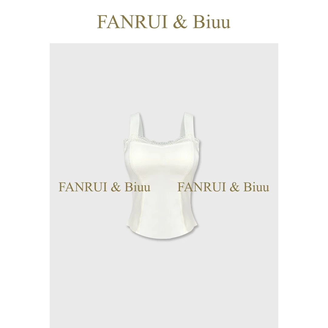 FANRUI/泛芮 「甜辣蕾丝」时髦打底修身纯欲百搭背心吊带B19598
