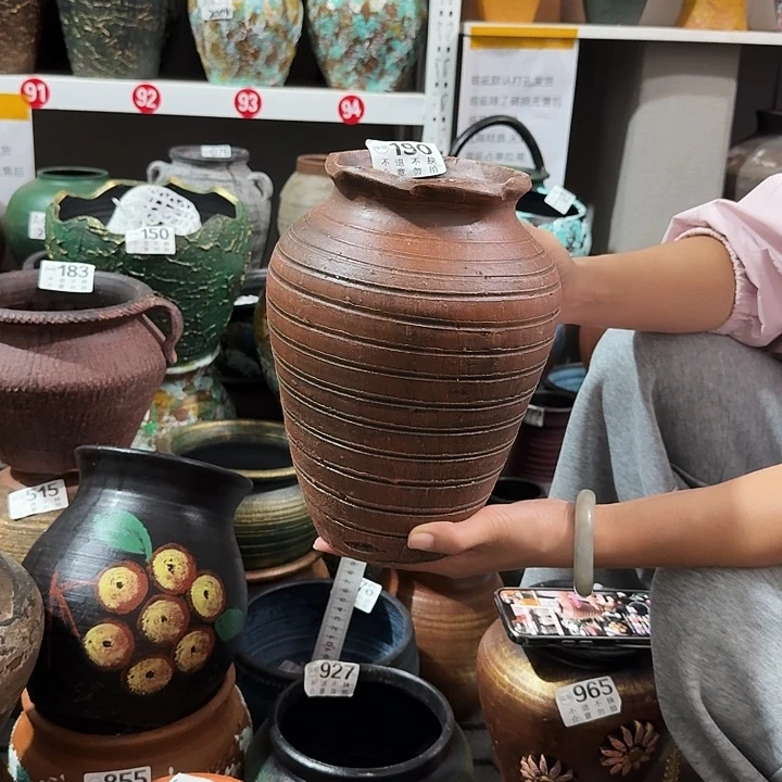 瑕疵红色花边190高度24口径12