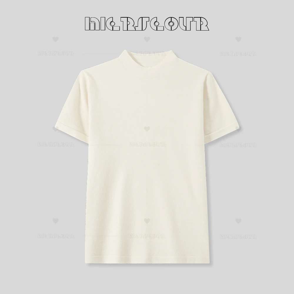 【知夏】2025春季新款简约百搭针织短袖620