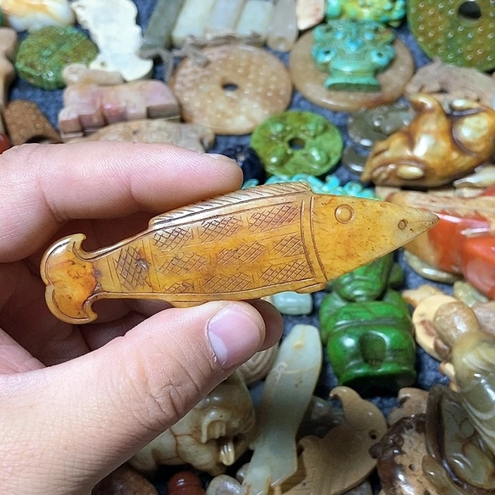 和田玉未镶嵌颈饰62