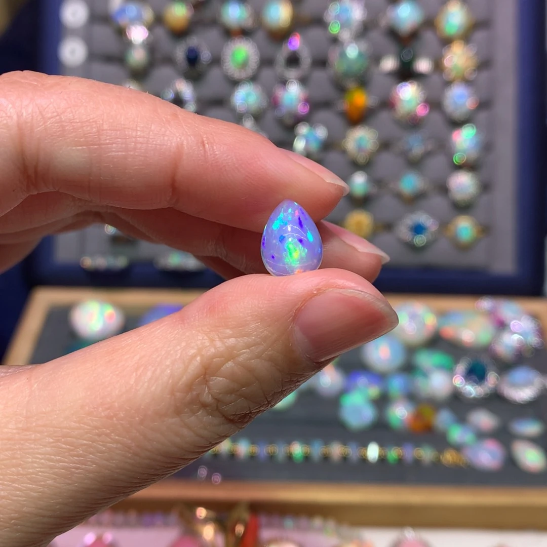 银S925镶嵌欧泊裸石定制寻****6