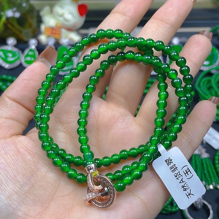 翡翠未镶嵌颈饰翡翠项链5