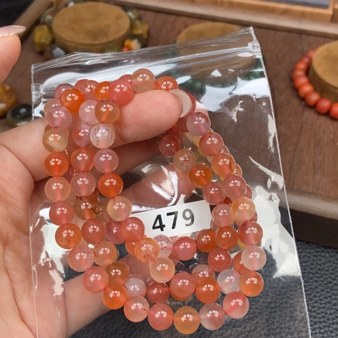 南红玛瑙未镶嵌手链