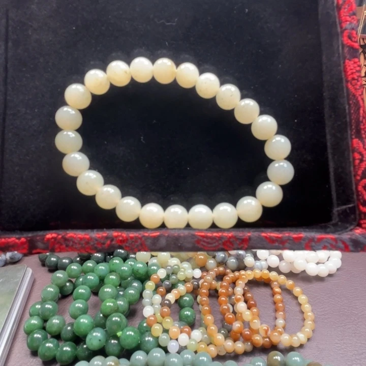 和田玉未镶嵌手链