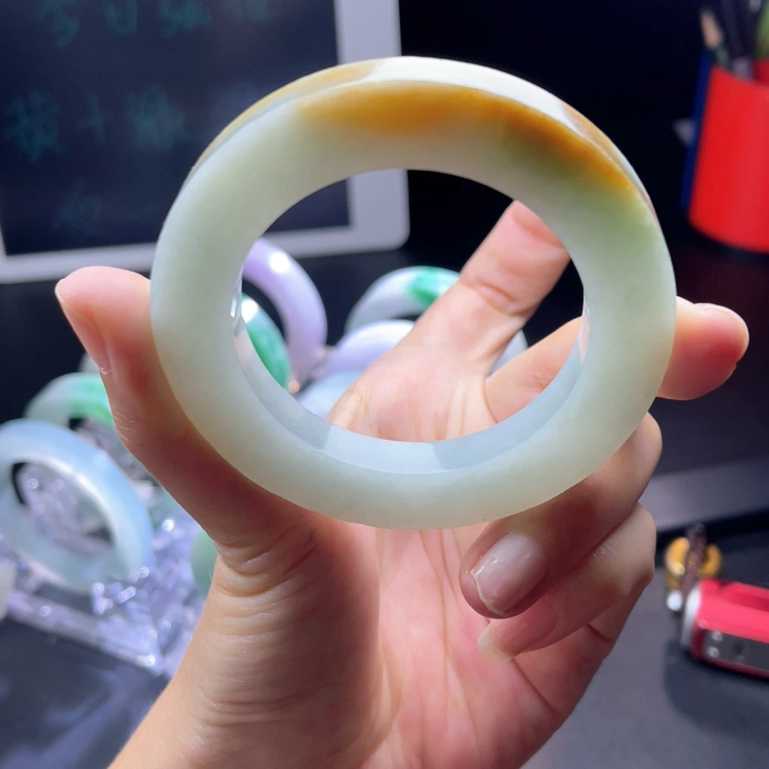 未镶嵌天然翡翠手镯定制定制翡翠