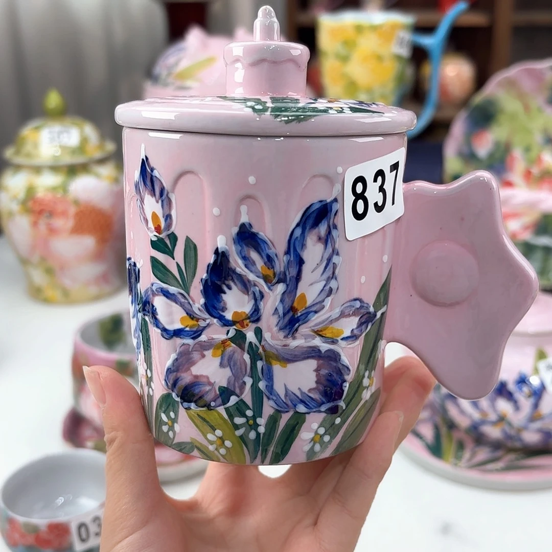 景德镇手绘高温釉下彩陶瓷茶具