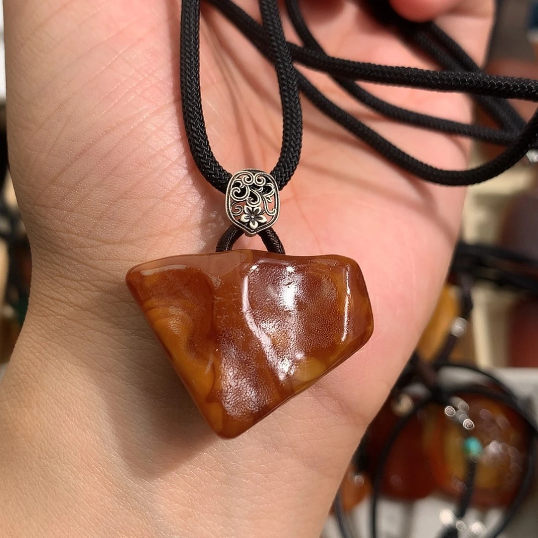 蜜蜡裸石未镶嵌你