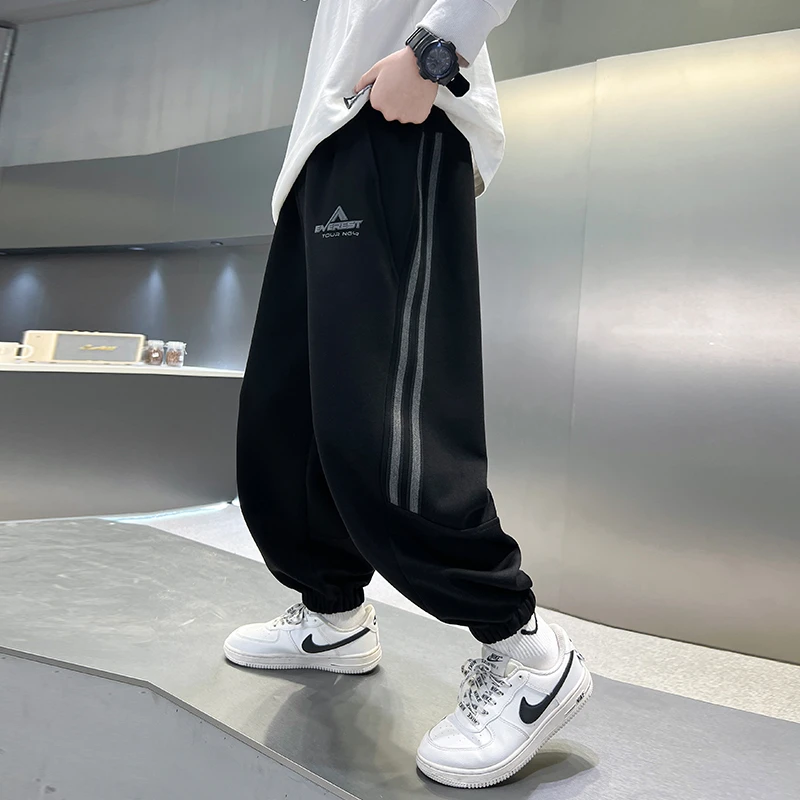 儿童装男童裤子春秋款2025新款运动裤男孩春装休闲春季中大童卫裤