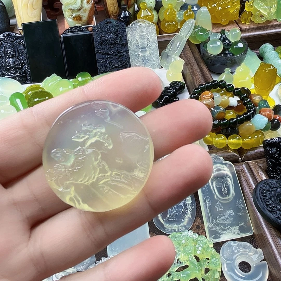 岫玉未镶嵌吊坠(不含链)