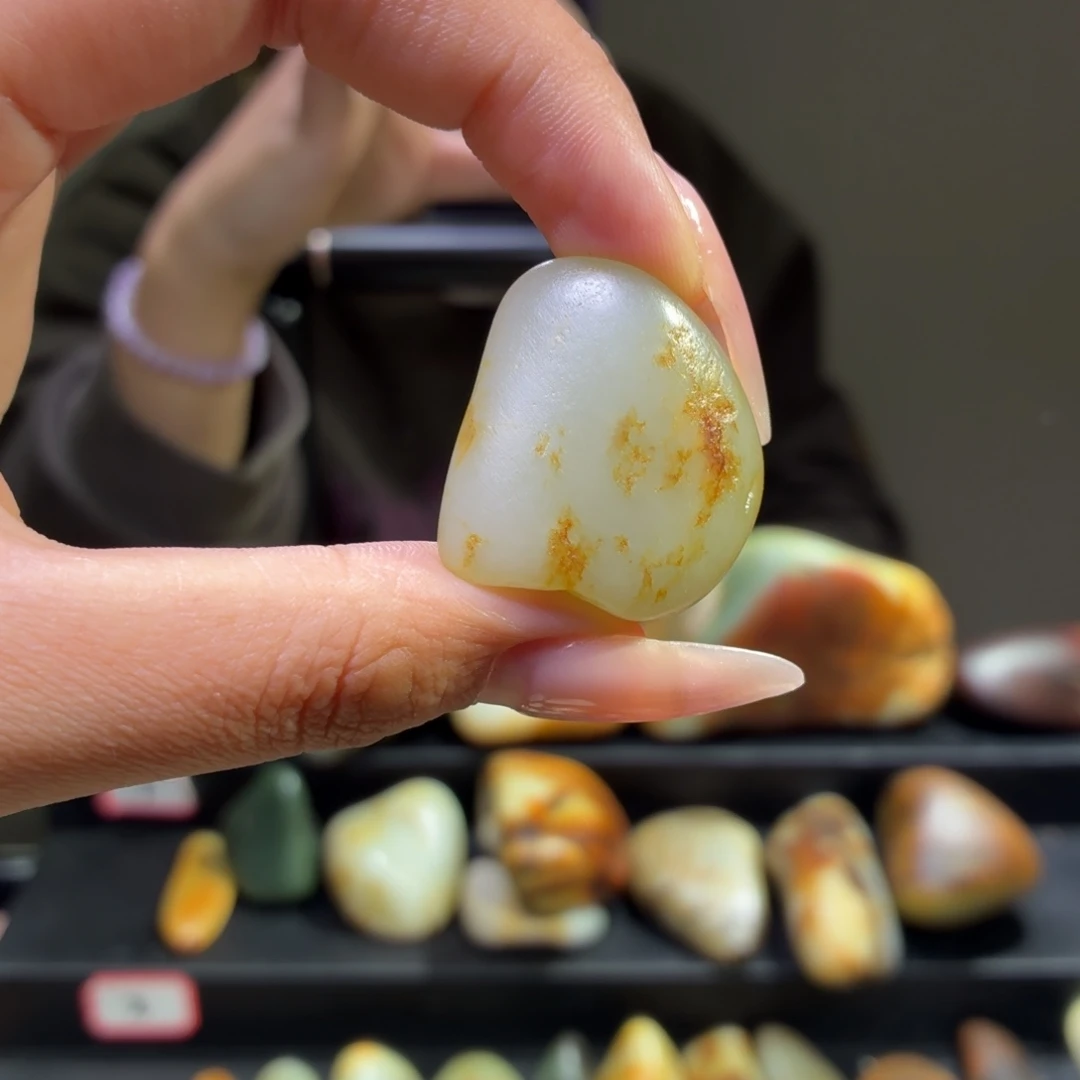 和田玉未镶嵌挂件23