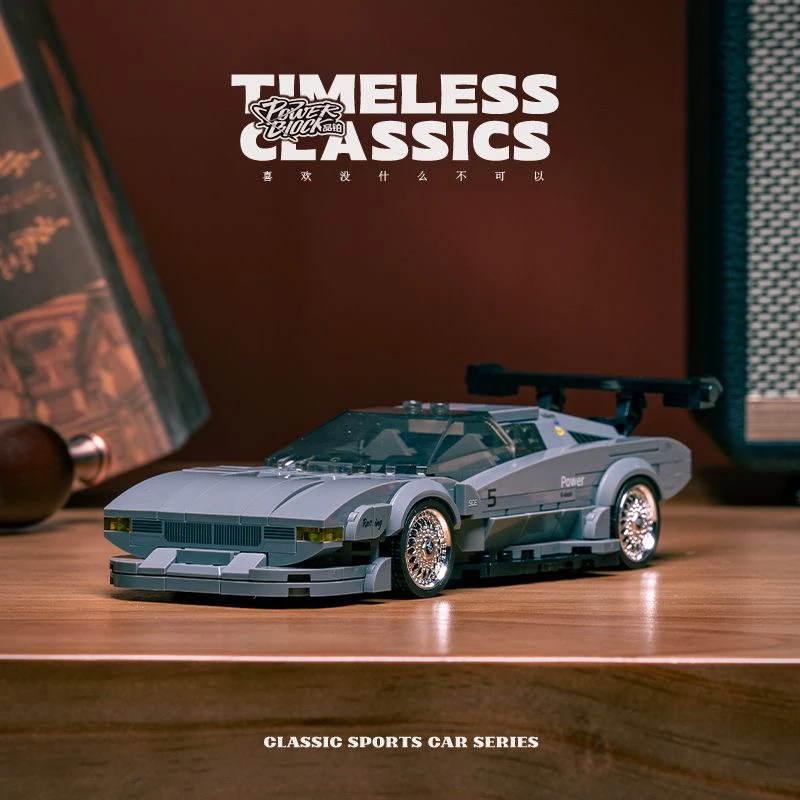 品铂永恒经典M1 Restomod复古跑车拼装积木玩具模型