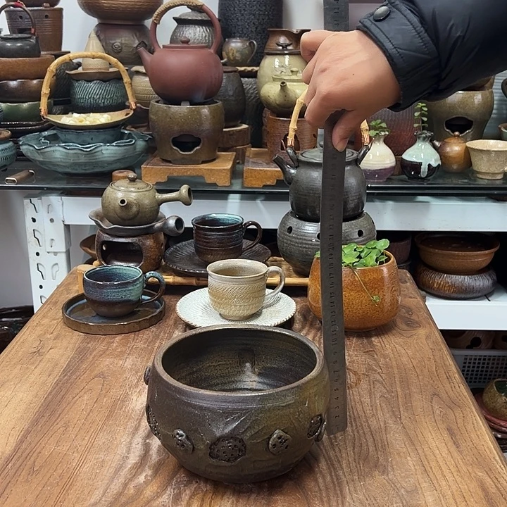 紫砂宜兴紫砂粗陶茶具55