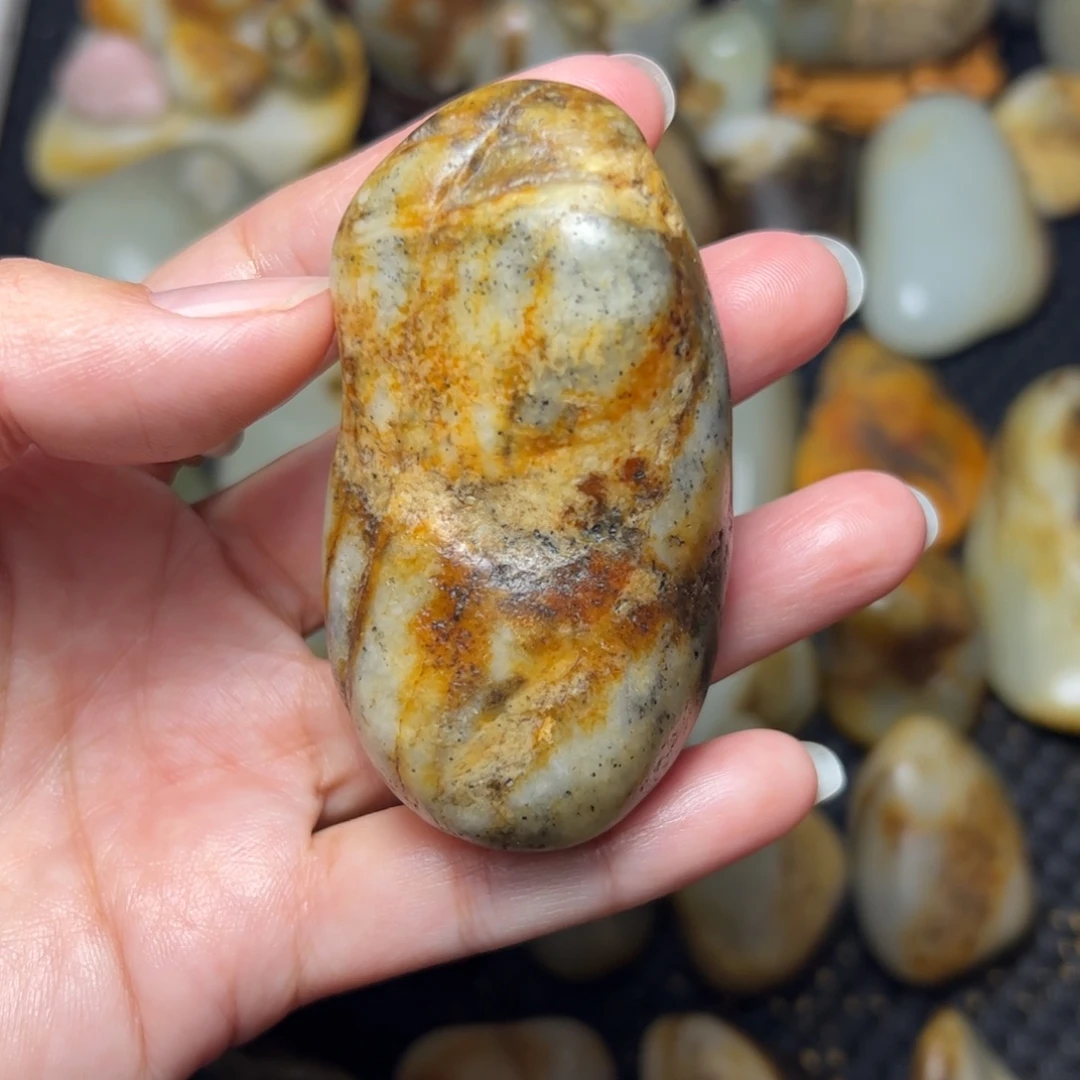 和田玉未镶嵌挂件A35