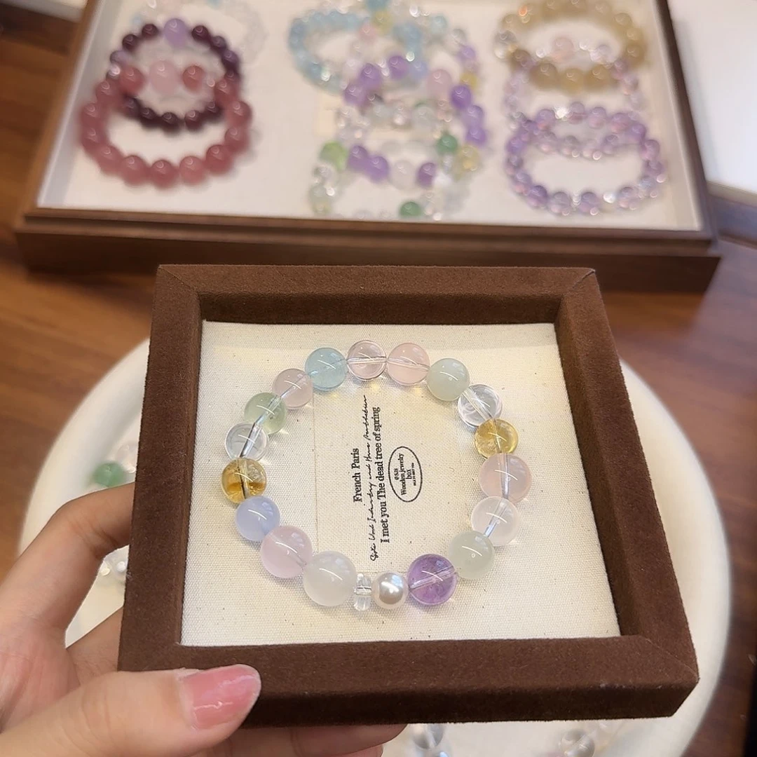 周****水晶手链未镶嵌拍2份是总价 多宝手串