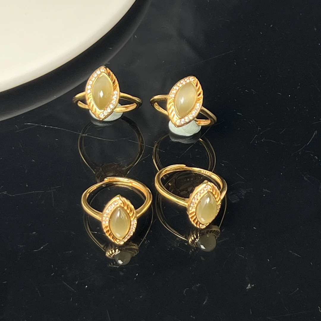 925银和田玉戒指 多样性发一件 594