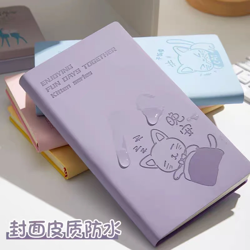 A6猫咪平装本 小本子便携随身口袋本 马卡龙色系 横线 96张