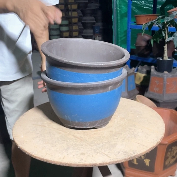 25-25绿色牡丹花花盆