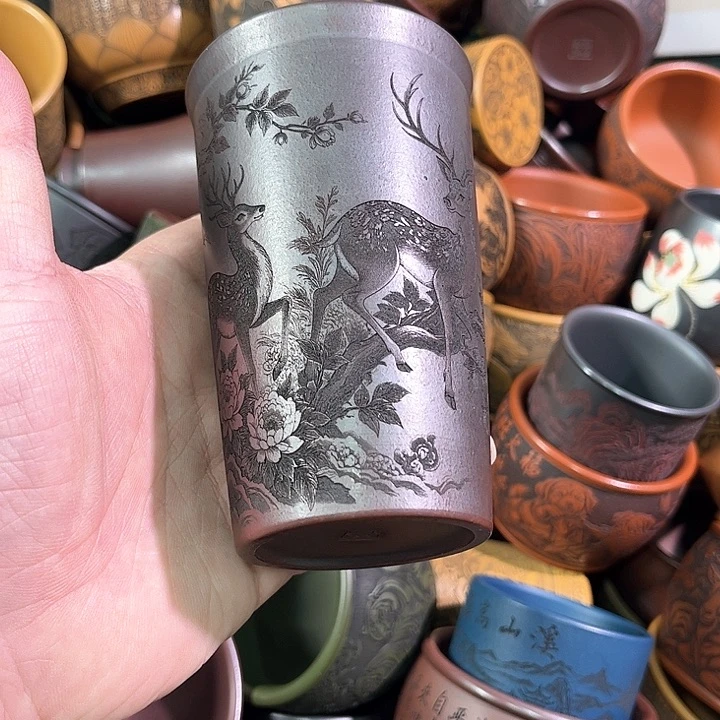 茶杯紫砂全手工紫砂主人杯