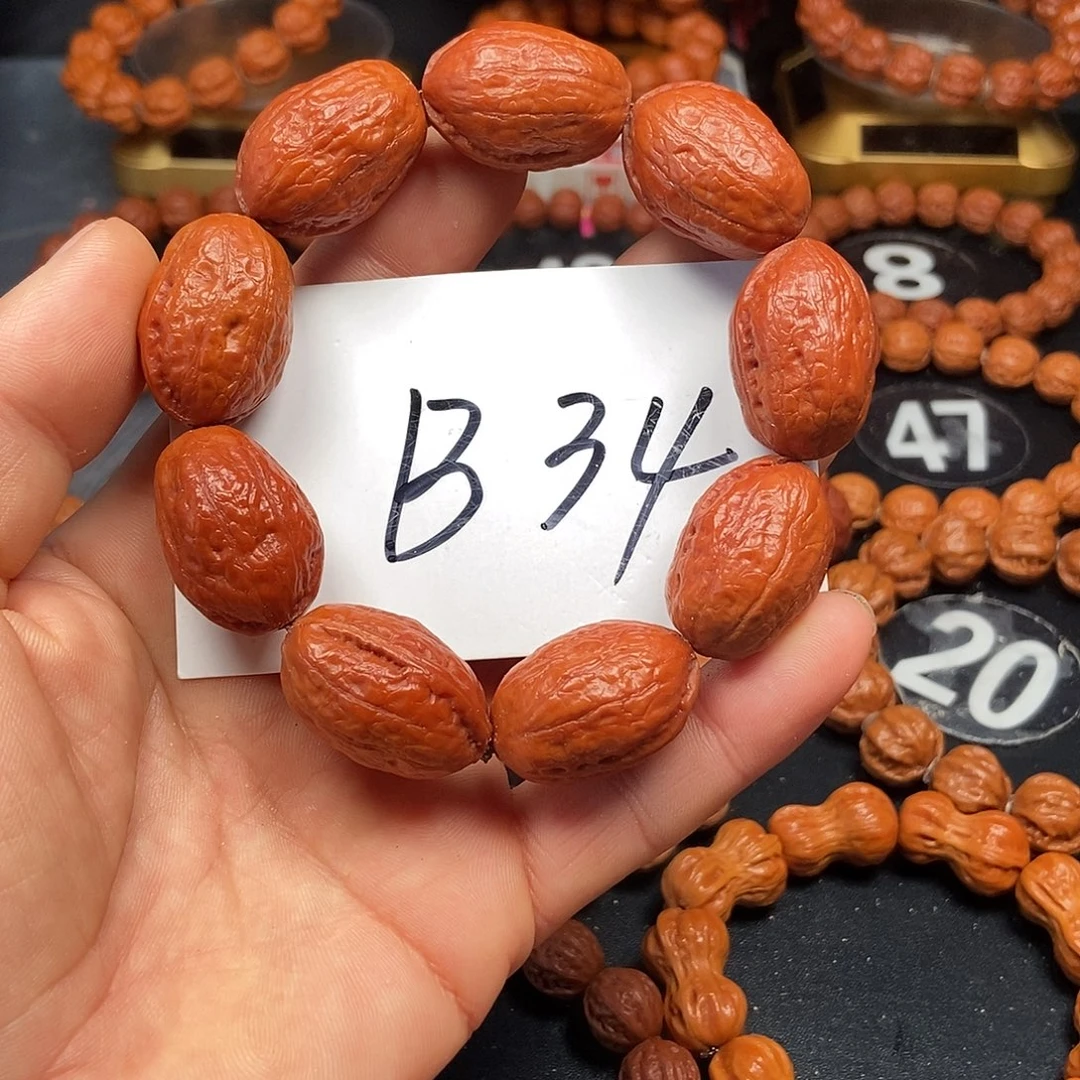文玩核桃手串大枣，20
