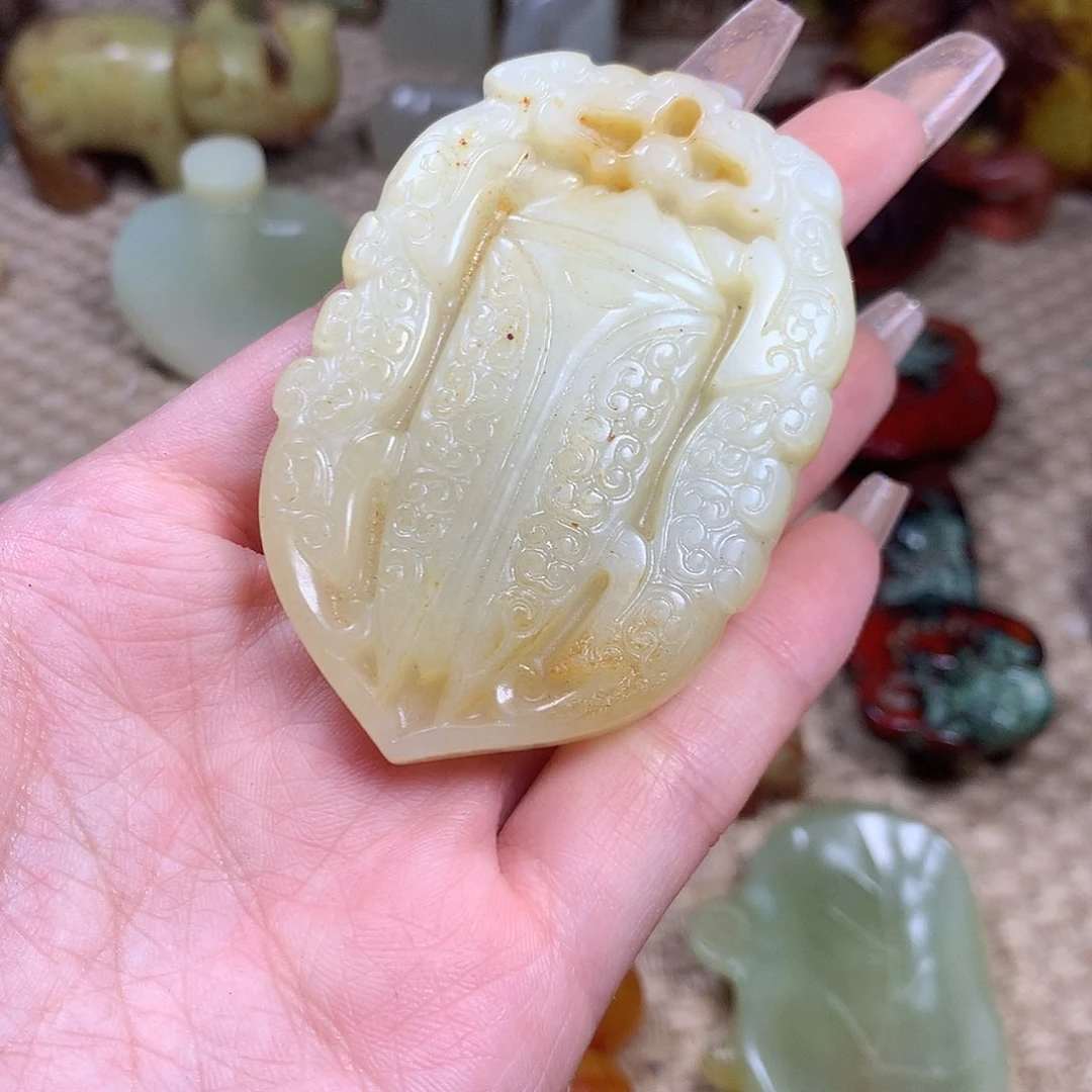 白玉菩提吊坠挂件