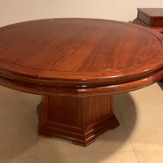 紫檀木类家具用****5缅花158圆桌