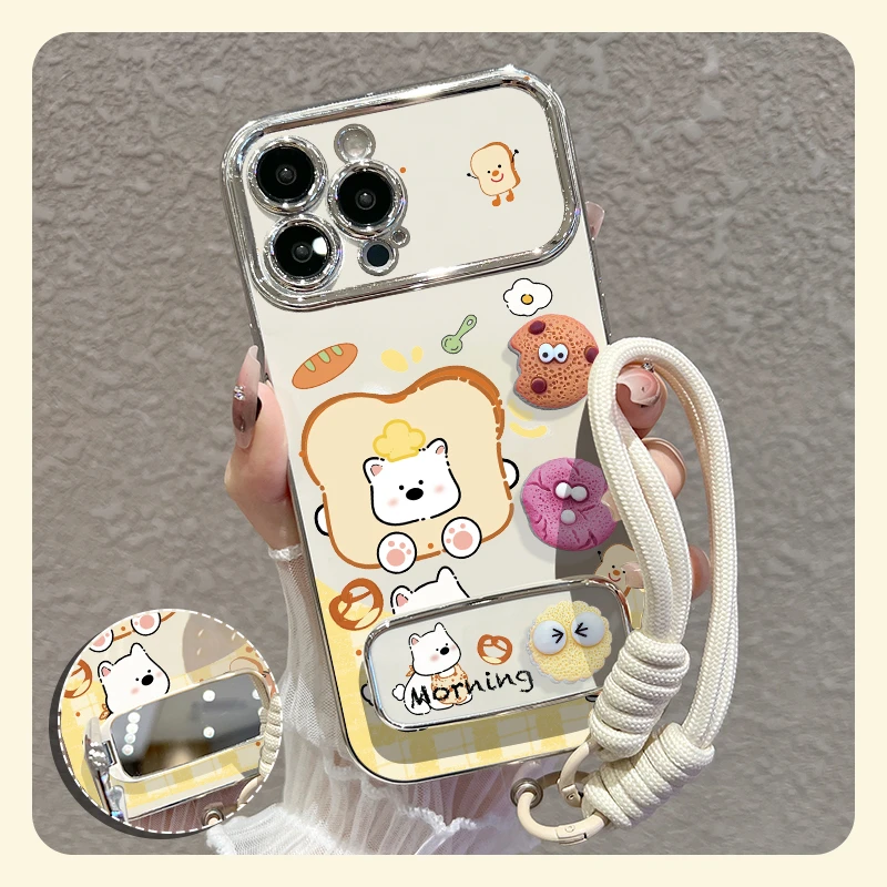 【苹果/华为/oppo/vivo/小米】适用面包西高地大视窗手机壳防摔女款