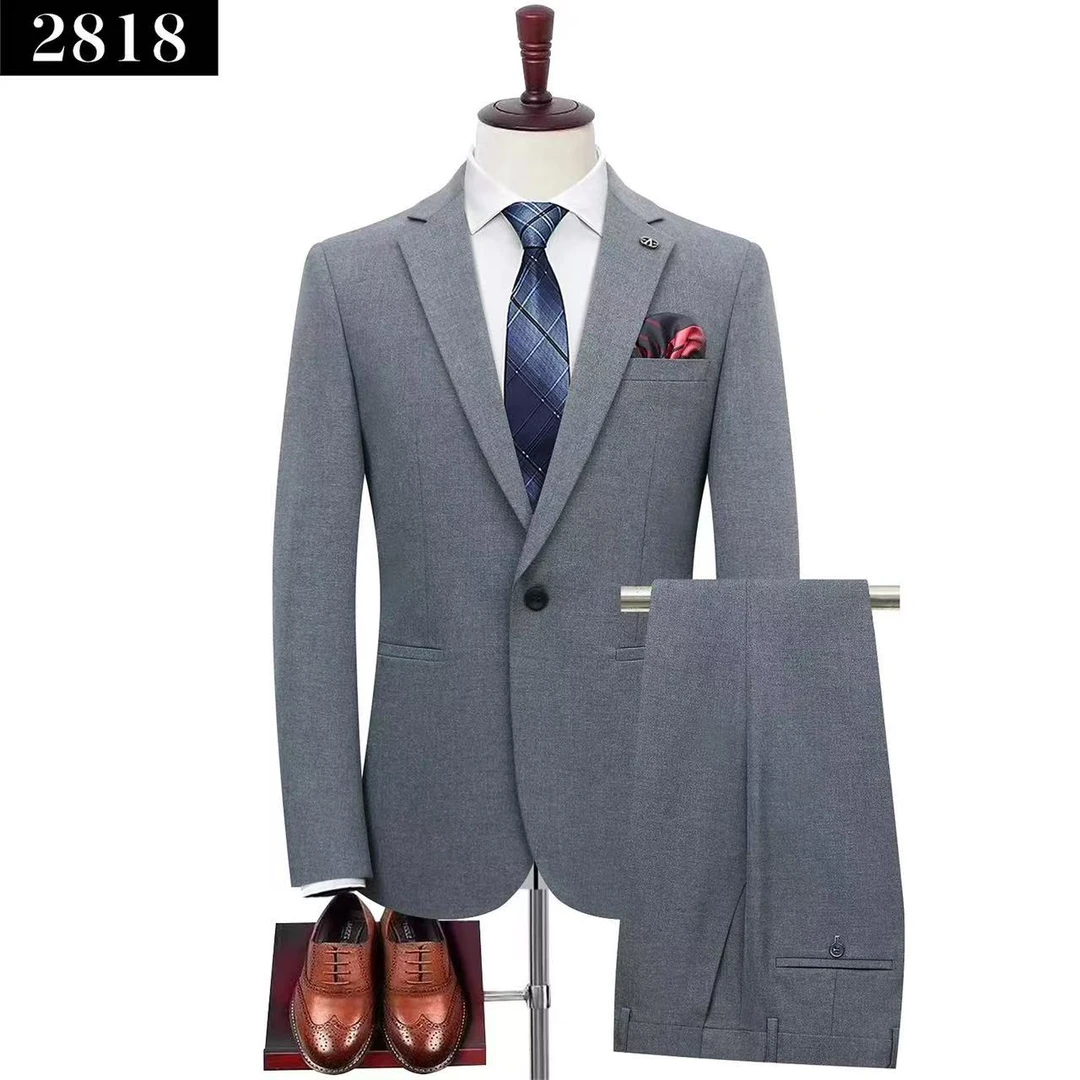 2025新款西服套装中年男士修身商务职业正装爸爸休闲西装结婚礼服